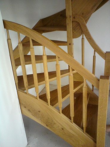Detalj lesenega stopnišča